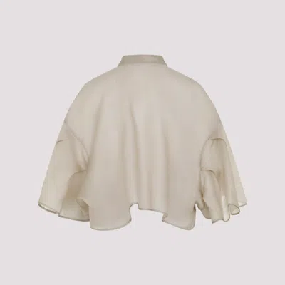 Max Mara Button Jacket In Orange