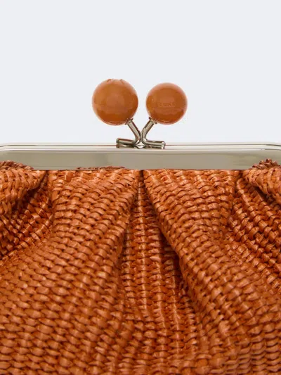 Weekend Max Mara Small Raffia-effect Pasticcino Bag