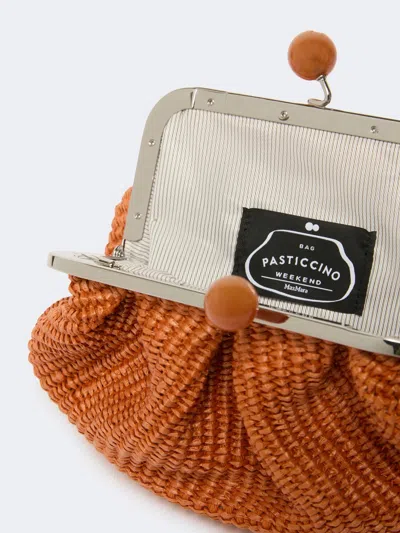 Weekend Max Mara Small Raffia-effect Pasticcino Bag
