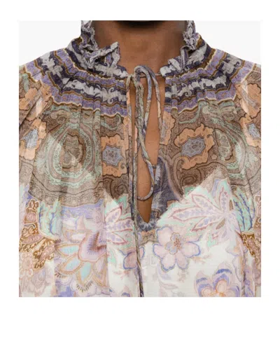 Zimmermann Patterned Blouse In White
