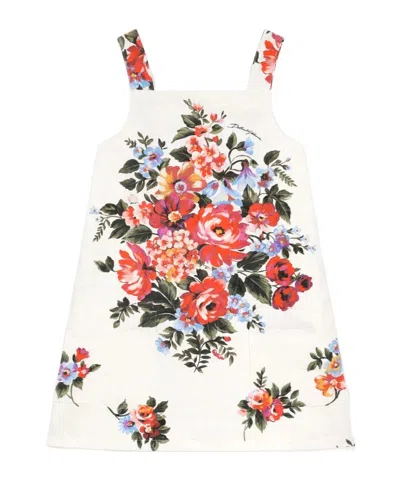 Dolce & Gabbana Floral-print Dress In Multi