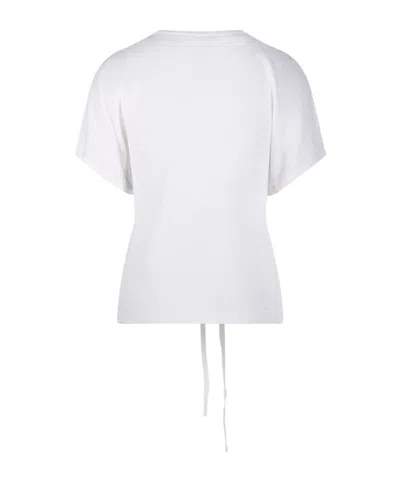 P.a.r.o.s.h . Babygirl Ring Detail Top In White