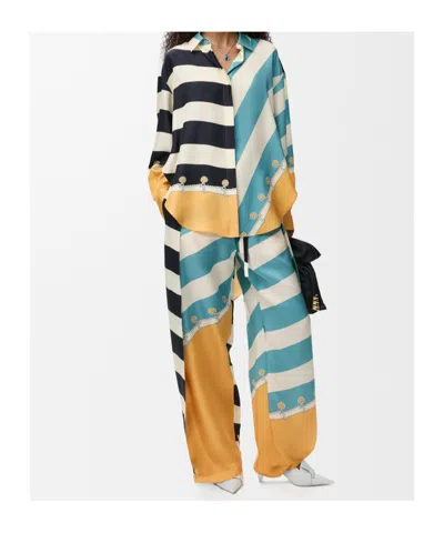 Loewe Drawstring Casual Pants In White