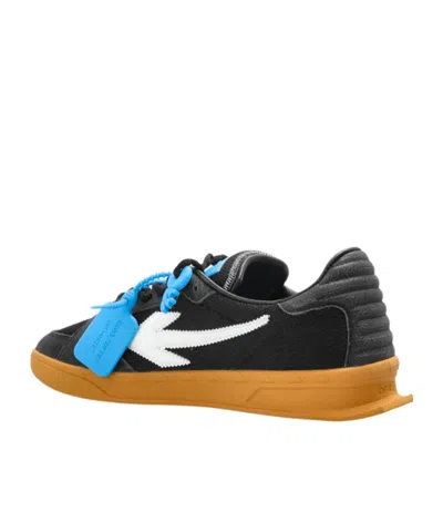 Off-white Black Polyester Athletic Sneakers In Black