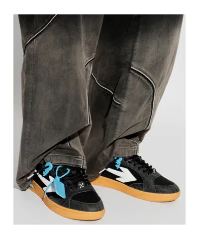 Off-white Black Polyester Athletic Sneakers In Black
