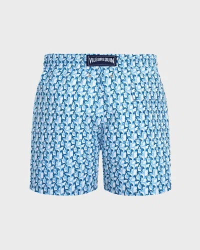 Vilebrequin Micro Ronde Des Tortues Rainbow Stretch Short Swim Shorts In Multi