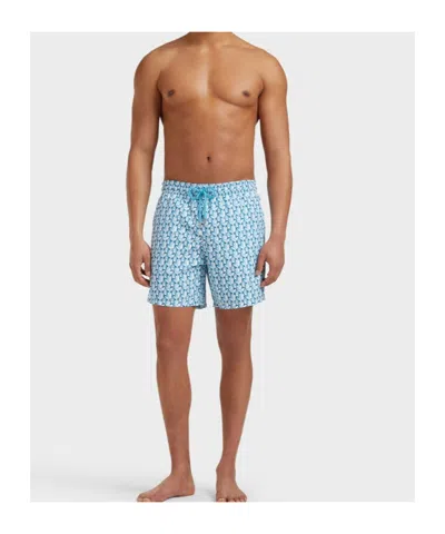 Vilebrequin Micro Ronde Des Tortues Rainbow Stretch Short Swim Shorts In Multi