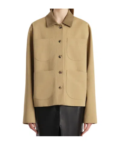 Khaite Pockets Front Jacket In Brown