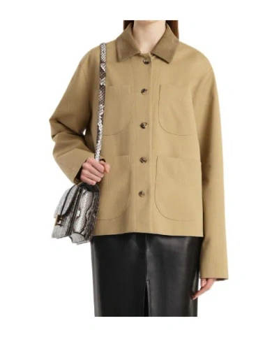 Khaite Pockets Front Jacket In Brown