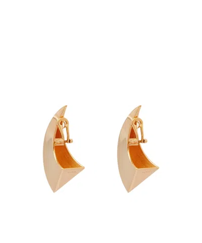 Alaïa Hook And Loop Earrings In Gold
