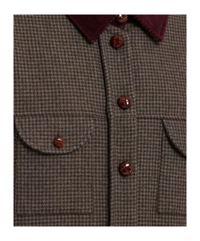 Blazé Milano Buttoned Wool Blend Jacket In Black