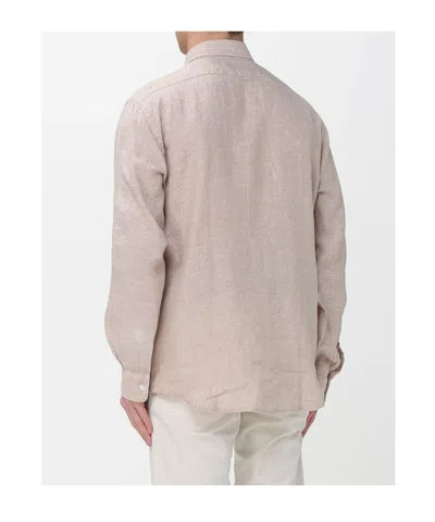Aspesi Comma Button Shirt In Brown