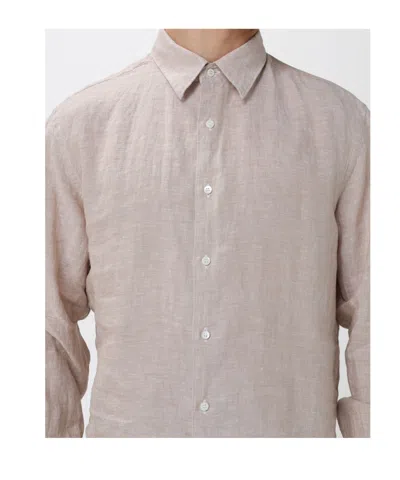 Aspesi Comma Button Shirt In Brown