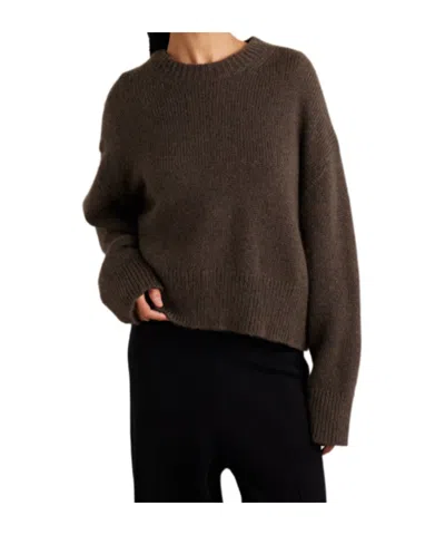 Nili Lotan Anisa Cashmere Sweater In Redwood Melange In Brown