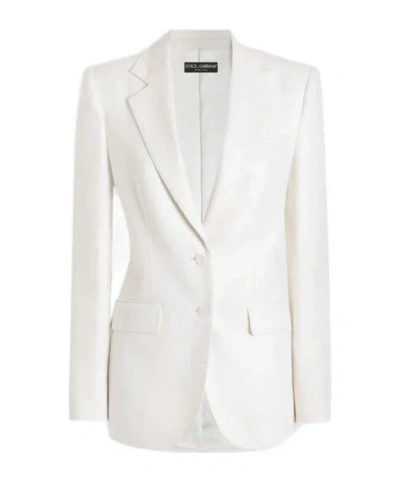 Dolce & Gabbana Buttoned Jacket In White