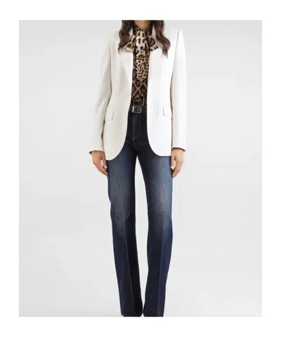 Dolce & Gabbana Buttoned Jacket In White