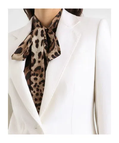 Dolce & Gabbana Buttoned Jacket In White
