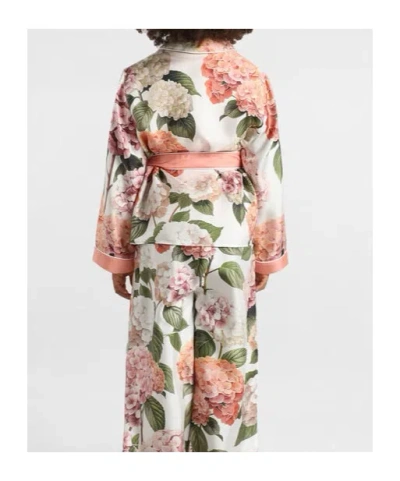 Dolce & Gabbana Hydrangea-print Vanity Twill Shirt In Multi