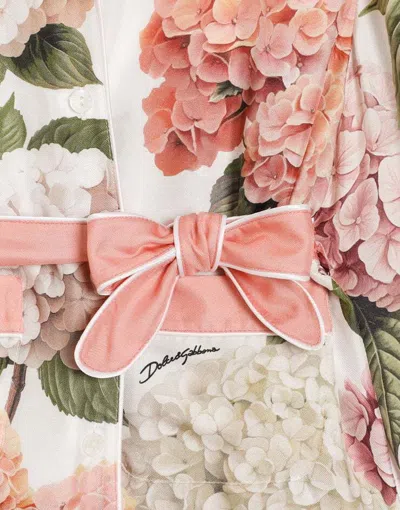 Dolce & Gabbana Hydrangea-print Vanity Twill Shirt In Multi