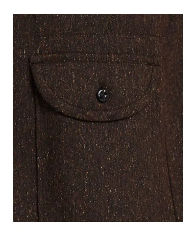 Blazé Milano Buttoned Wool Blend Jacket In Black