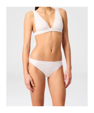 Missoni Textured Bikini Set In White