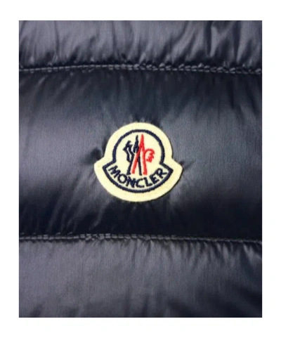 Moncler High Collar Puffer Quilted Sleeveless Jacket In Black