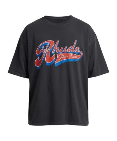 Rhude Pit Stop T-shirt In Black