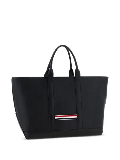 Thom Browne Black Tool Medium Tote In Black