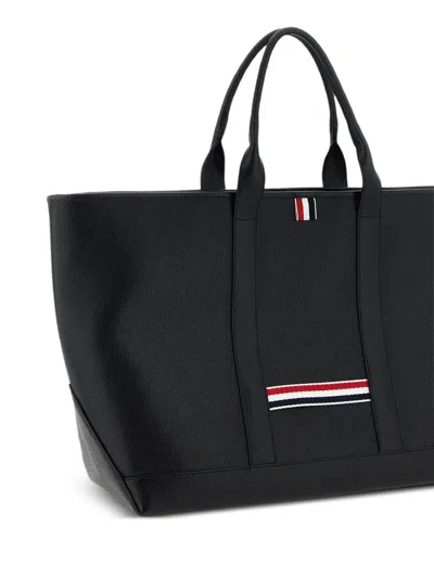 Thom Browne Black Tool Medium Tote In Black