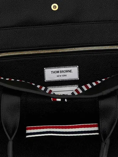 Thom Browne Black Tool Medium Tote In Black