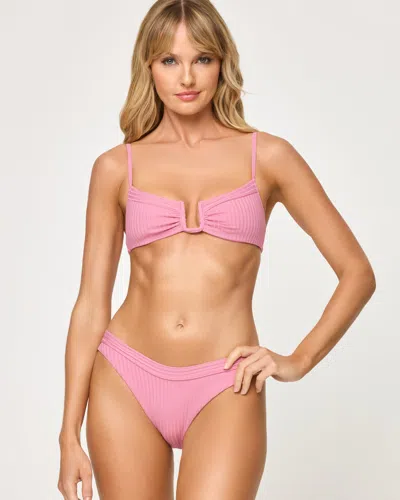 L*space Lspace Peyton Bikini Top In Pink