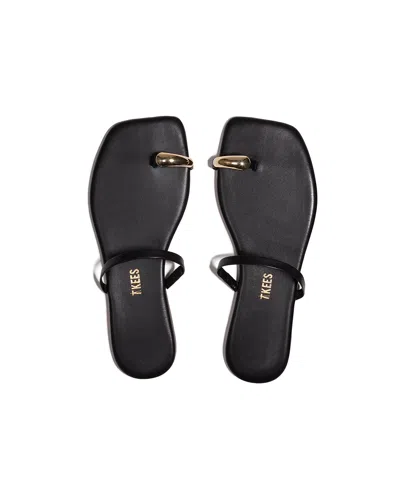 Tkees Colette Toe Loop Sandal In Black