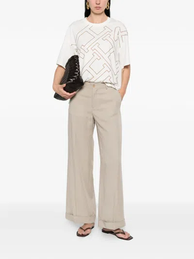 Herno Graphic T-shirt In Neutral