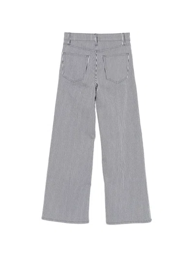 Frame Striped Trousers In Gray