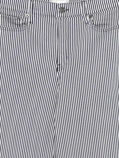 Frame Striped Trousers In Gray