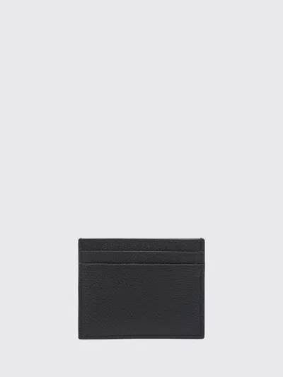 Valentino Garavani Vlogo Signature Grainy Calfskin Card Holder Woman Black Uni In Black