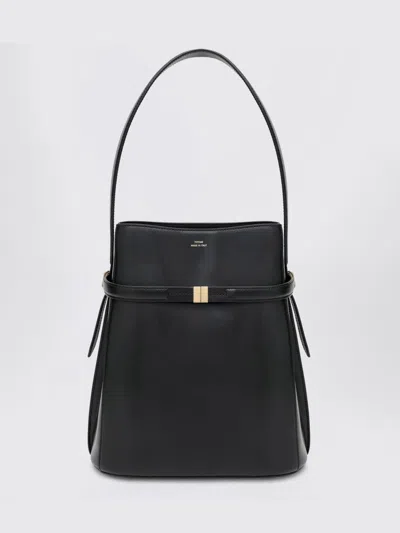 Totême Women Black 'belted' Bucket Bag, Onesize Luxury Bucket Bags For Women Darveys