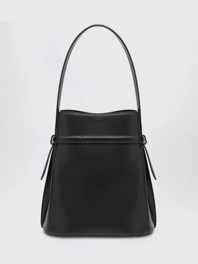 Totême Women Black 'belted' Bucket Bag, Onesize Luxury Bucket Bags For Women Darveys