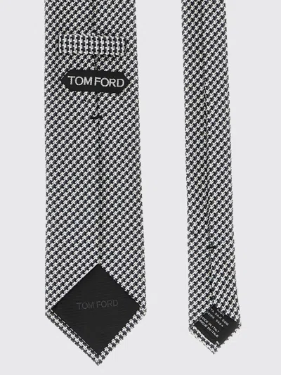 Tom Ford Silk Tie Regular Width Patterned Surface In Multi