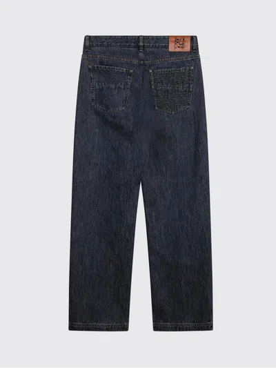 Fendi Ff Inner Jeans In Blue