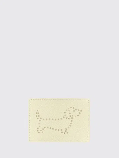 Thom Browne Hammered Calfskin Card Case In Neutral