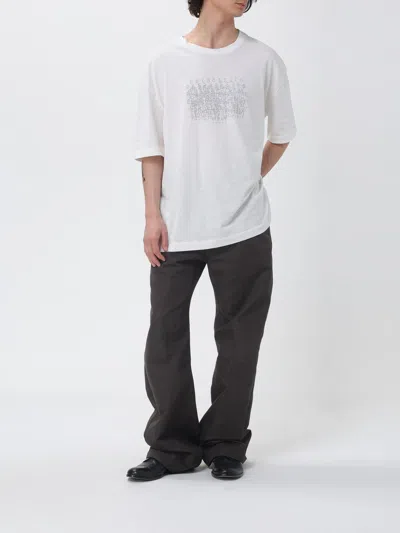 Maison Margiela Neutrals Scattered Numbers Rectangular Cotton T-shirt In Red