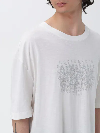 Maison Margiela Neutrals Scattered Numbers Rectangular Cotton T-shirt In Red