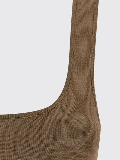 Entire Studios Light Brown Viscose Blend Top In Brown
