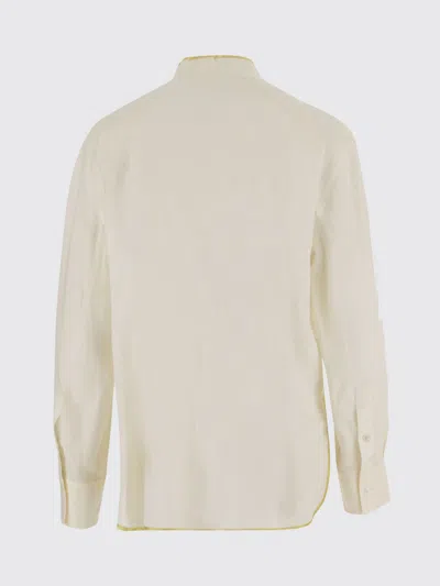 Valentino Garavani Floral Embroidery Shirt Shirt And Blouse Beige In Brown