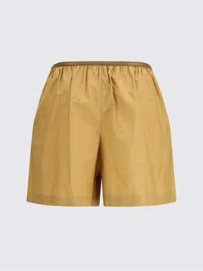 Lemaire Buttoned Elasticated Shorts In Brown