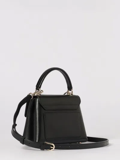 Furla Leather Mini Bag With Detachable Strap And Metal Hardware In Black