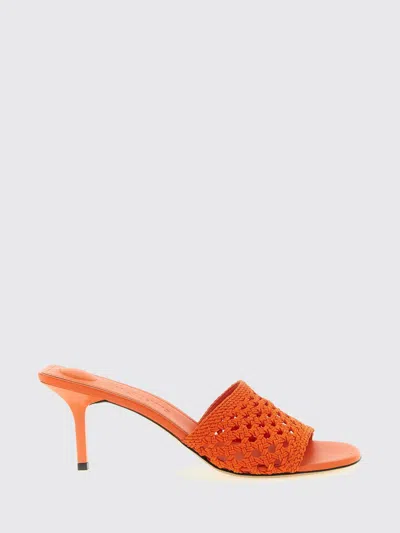 Jacquemus Les Mules Cubisto Sandals Open Toe Stiletto In Orange
