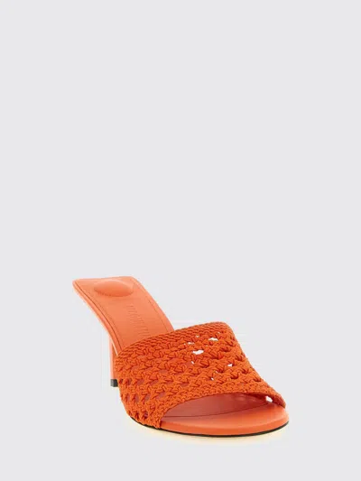 Jacquemus Les Mules Cubisto Sandals Open Toe Stiletto In Orange