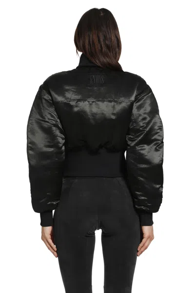 Knwls M Claw Padded Bomber Jacket In Black